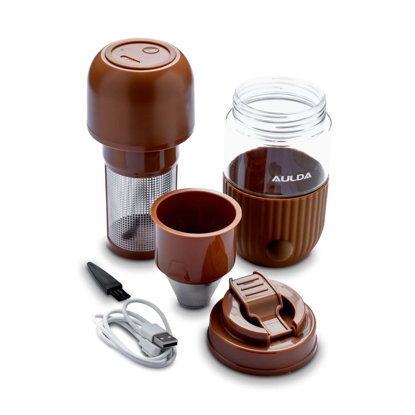 Manual Electronic Coffee Grinder – Precision Grinding for Rich Flavor, Home & Travel Use