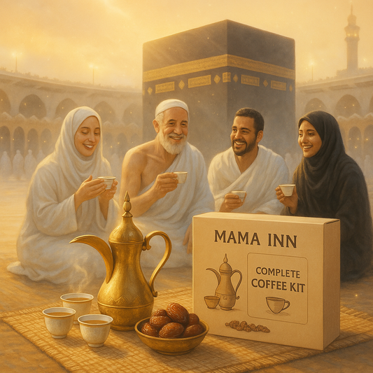 Mama In’s All-in-One Coffee Bag: Your Ideal Companion for a Spiritual Umrah Journey and Unforgettable Coffee Moments in the Holy Land