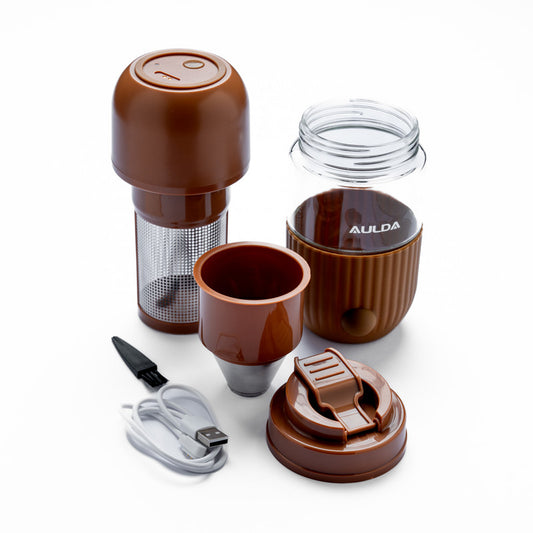 Manual Electronic Coffee Grinder – Precision Grinding for Rich Flavor, Home & Travel Use