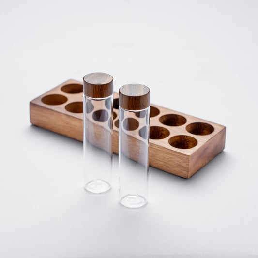 Coffee Storage Jars with Wooden Base – Elegant & Fresh Bean Preservation