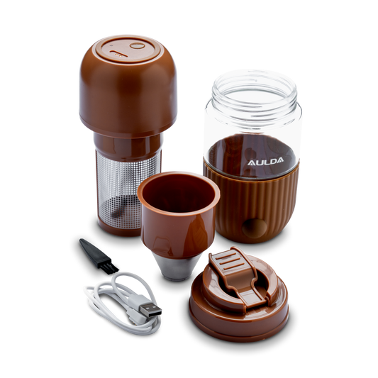 Manual Electronic Coffee Grinder – Precision Grinding for Rich Flavor, Home & Travel Use