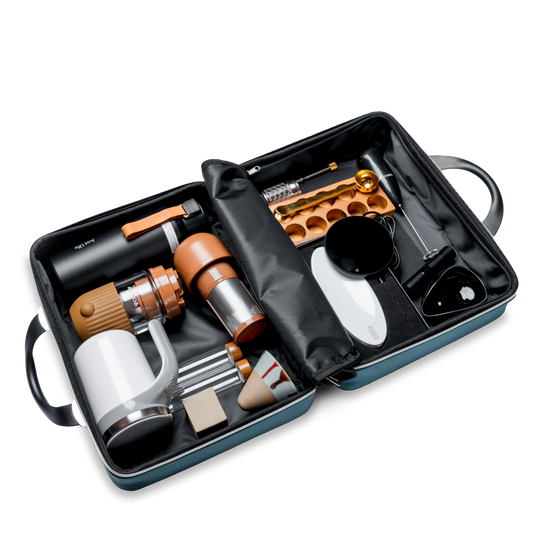 The Complete Coffee Journey: 13 Tools for the Perfect Brew in One Bag